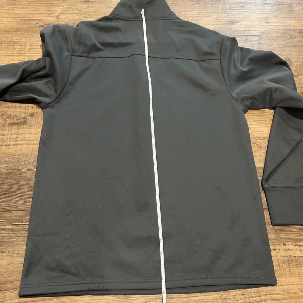 Champion Performance 1/4 Zip Fleece Men's Med Gray Logo Moisture Wicking NEW! - Picture 13 of 14